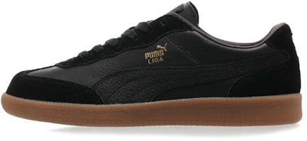 Puma Liga Leather Retro Shoe Black 364597-02 Puma Liga Leather Retro Shoe Black 364597-02