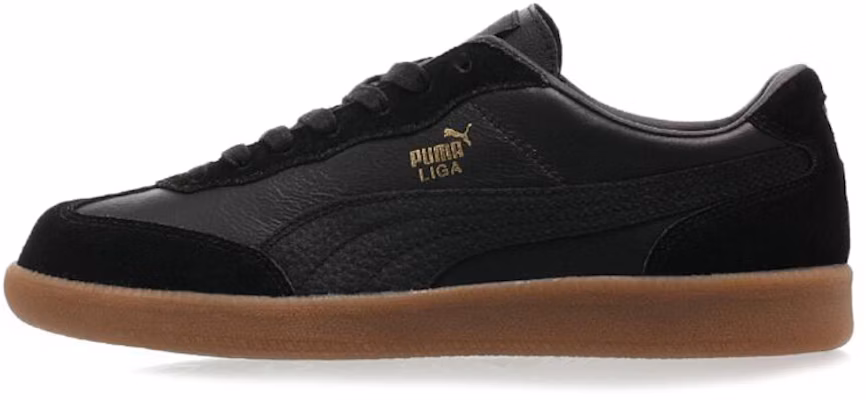Puma Liga Leather Retro Shoe Black 364597-02 Buy Puma Liga Leather Retro Shoe Black 364597-02