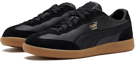 PUMA Liga Leather 復古訓練 低筒 運動鞋 男女款 黑色 Lookbook PUMA Liga Leather 復古訓練 低筒 運動鞋 男女款 黑色