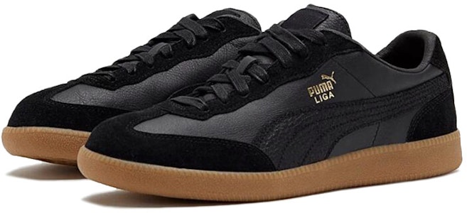 Puma Liga Leather Retro Kasut Hitam 364597-02 Lookbook Puma Liga Leather Retro Kasut Hitam 364597-02