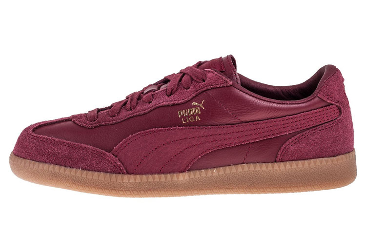 Puma Liga Leather Casual Board Shoes Red 364597-03