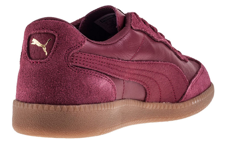 Shop PUMA Liga 皮面 低筒 德訓鞋 女款 紅
