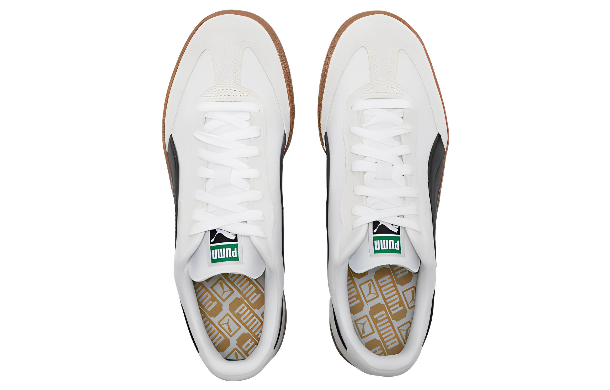 Lookbook プーマ リーガ レザー SD 白黒ガム 393526-01