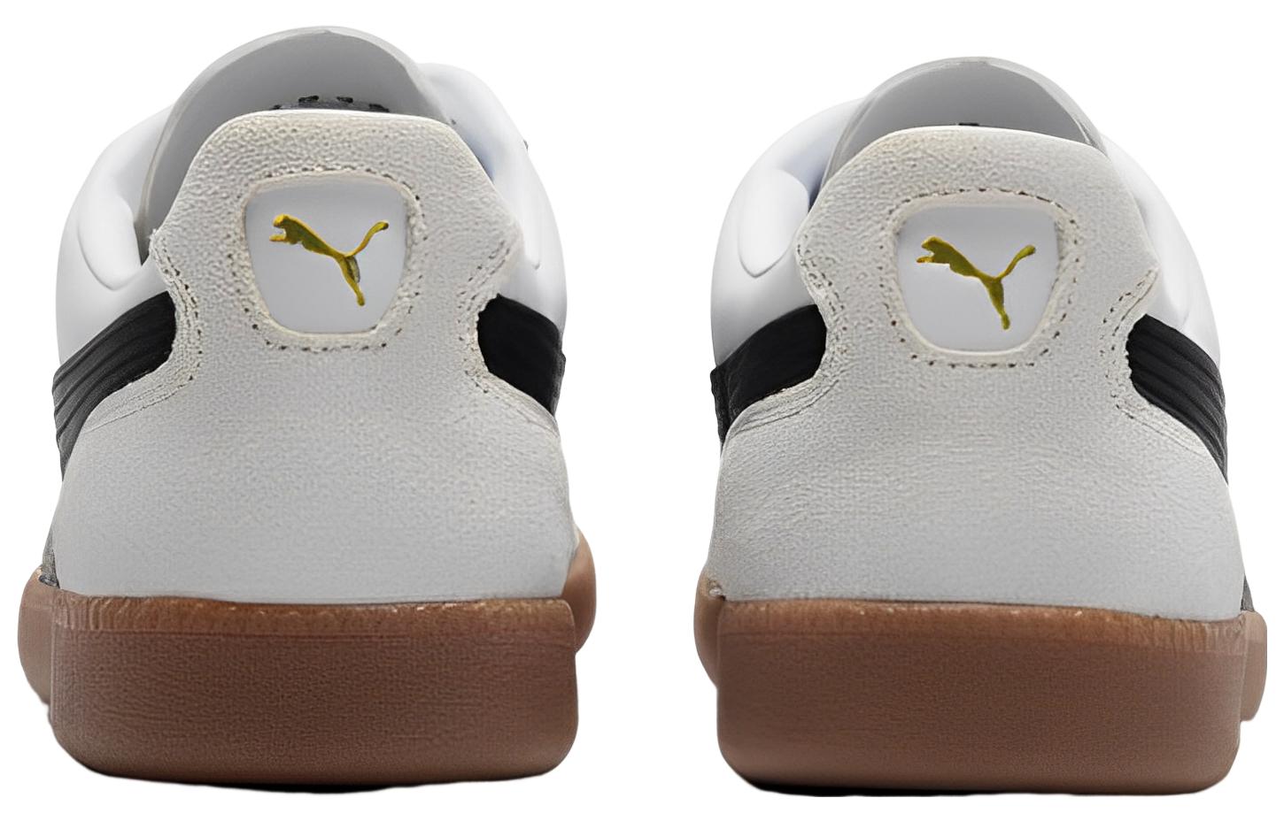 Shop プーマ リーガ レザー SD 白黒ガム 393526-01