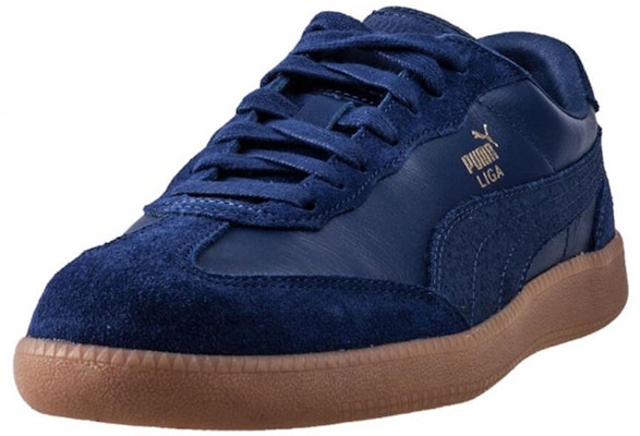 푸마 리가 레더 블루 슈즈 (Puma Liga Leather Blue Shoes) 364597-04 Order 푸마 리가 레더 블루 슈즈 (Puma Liga Leather Blue Shoes) 364597-04