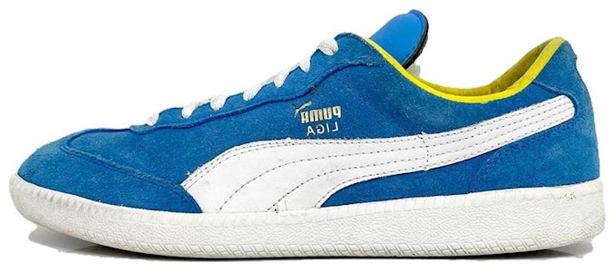 PUMA LigaSuede 舒適 輕便耐磨 低筒 帆布鞋 男女同款 藍色 Buy PUMA LigaSuede 舒適 輕便耐磨 低筒 帆布鞋 男女同款 藍色