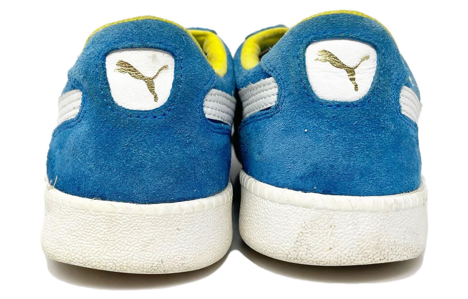 Shop PUMA LigaSuede 舒適 輕便耐磨 低筒 帆布鞋 男女同款 藍色