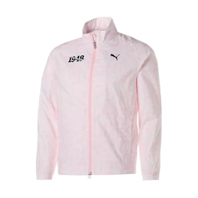 Puma Light Pink Logo Zip-Up High Neck Long-Sleeve Jacket 622392-02