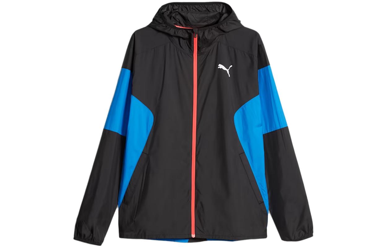 Puma Lightweight Blue Hooded Zip-Up Running Jacket 524041-51