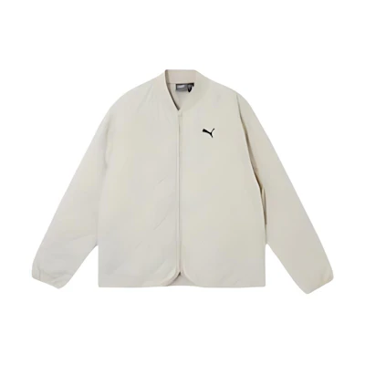 Puma Lightweight Padded Solid Color Casual Jacket White Fashion 632291-87
