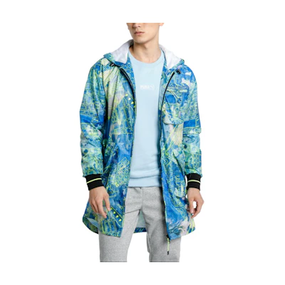 Puma Lightweight Windproof Breathable Hooded Jacket Teal Green 597194-02