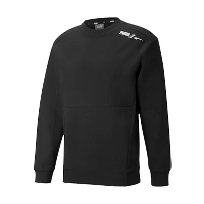Puma Logo Black Crewneck Pullover Sweatshirt for Men 849544-01