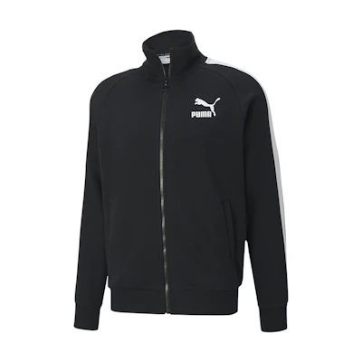 Puma Logo Black Fleece-Lined Warm Sports Jacket 530268-01