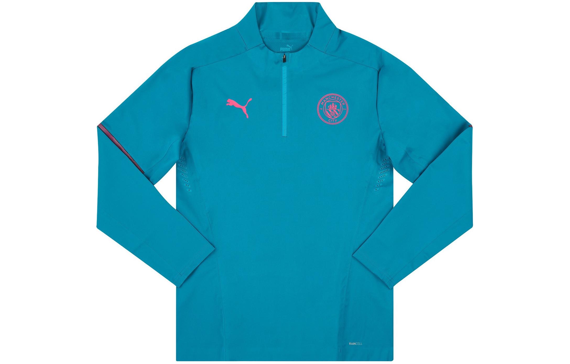 Puma Logo Casual Long-Sleeve Soccer Jersey 2021-22 Unisex Blue 764477-14