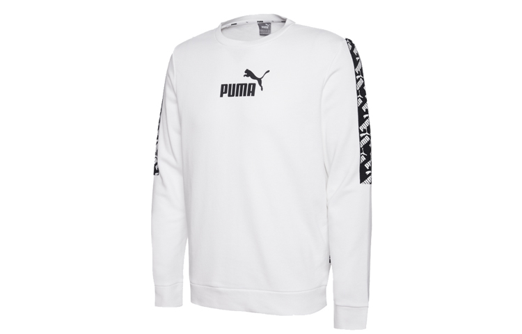 Puma Logo Classic Graphic Crewneck Sweatshirt Men’s White 584096-02