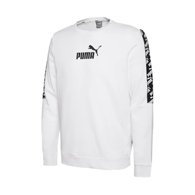 Puma Logo Classic Graphic Crewneck Sweatshirt Men’s White 584096-02