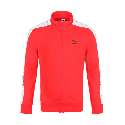 Puma Logo Colorblock Retro Track Jacket Red 574831-05