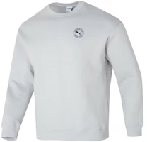 Puma Logo Crewneck Sweatshirt Light Grey Unisex Running & Training Apparel 627878-09 Puma Logo Crewneck Sweatshirt Light Grey Unisex Running & Training Apparel 627878-09
