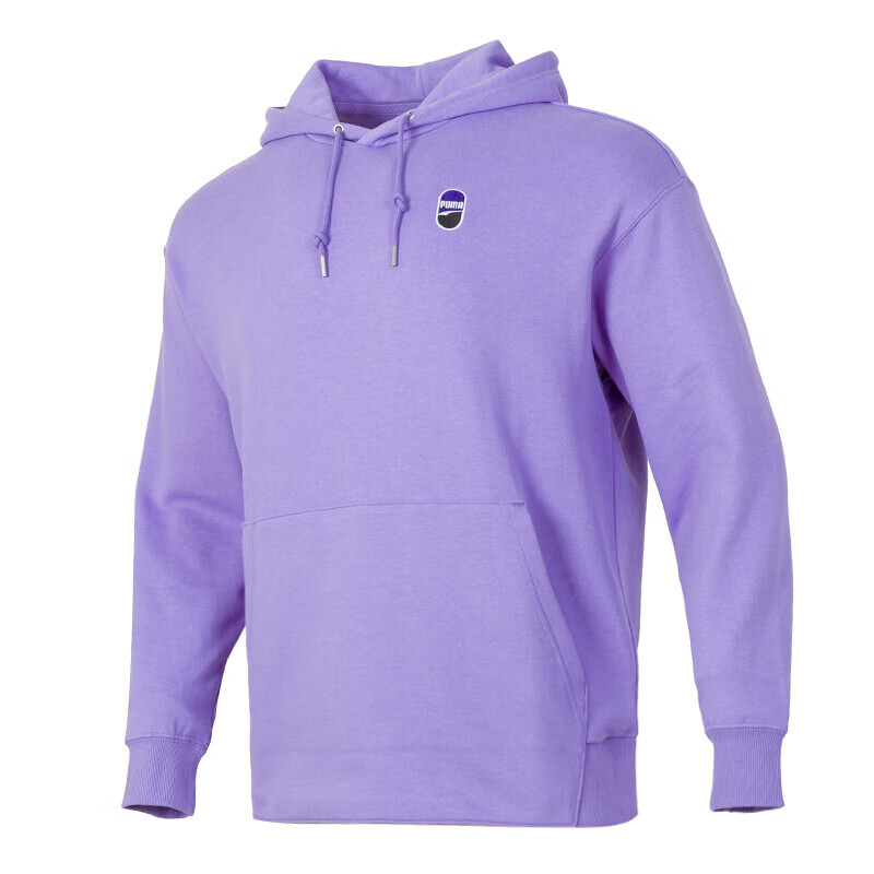 Puma Logo Embroidered Comfortable Training Hoodie Purple Unisex 626079-29