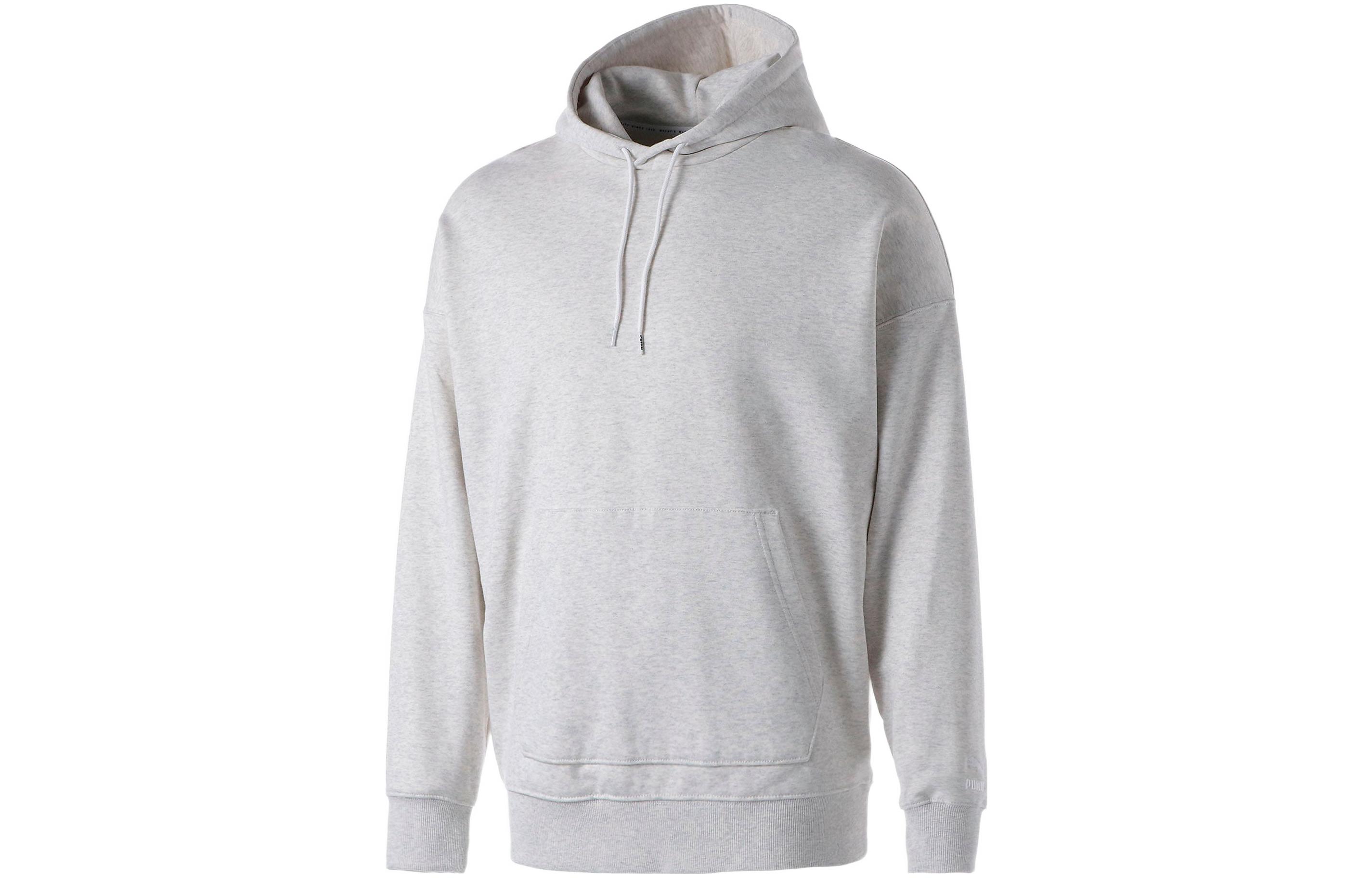 Puma Logo Embroidered Hoodie Grey 537554-13
