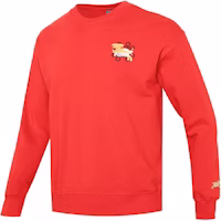 Puma Logo Embroidered Rabbit Print Pullover Fashion Sweatshirt Unisex Red 677414-11 Puma Logo Embroidered Rabbit Print Pullover Fashion Sweatshirt Unisex Red 677414-11
