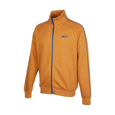 Puma Logo Embroidered Stand Collar Sports Jacket Khaki 539728-74