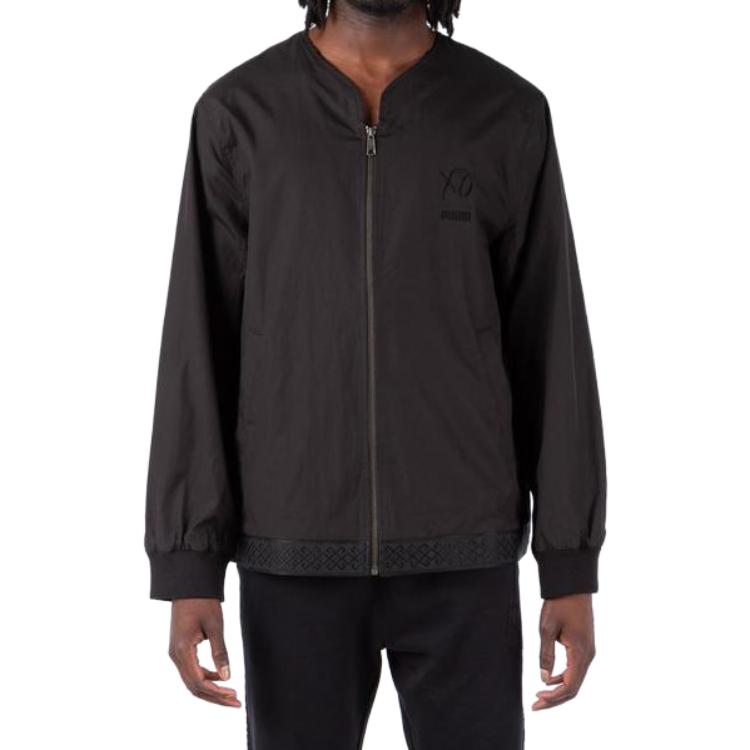 Shop 푸마 로고 그래픽 크루넥 자켓 블랙 576896-01