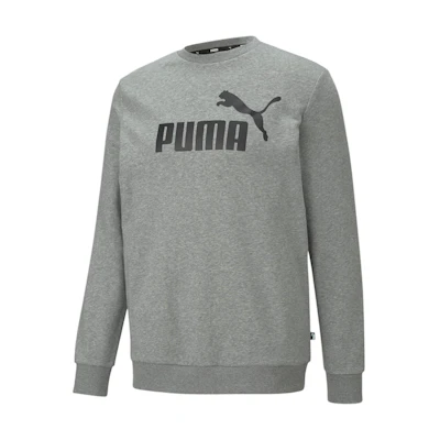 Puma Logo Graphic Crewneck Sweatshirt Casual - Medium Gray 588705-03