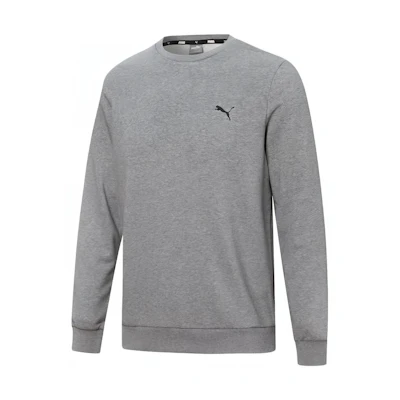 Puma Logo Graphic Crewneck Sweatshirt Men Grey 848731-03