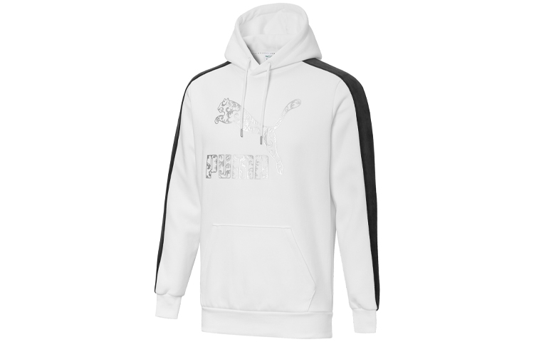 Puma Logo Graphic Crewneck Sweatshirt White 530304-02