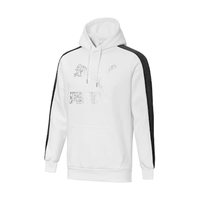 Puma Logo Graphic Crewneck Sweatshirt White 530304-02