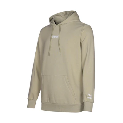 Puma Logo Graphic Drawstring Retro Sweatshirt Unisex - Green 536770-33