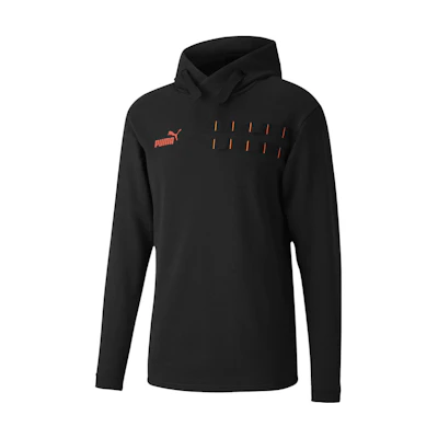 Puma Logo Graphic Hoodie Black - Casual, Breathable Sportswear 656852-01