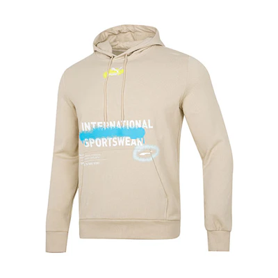 Puma Logo Graphic Hoodie Pullover Men’s Off-White 536305-64
