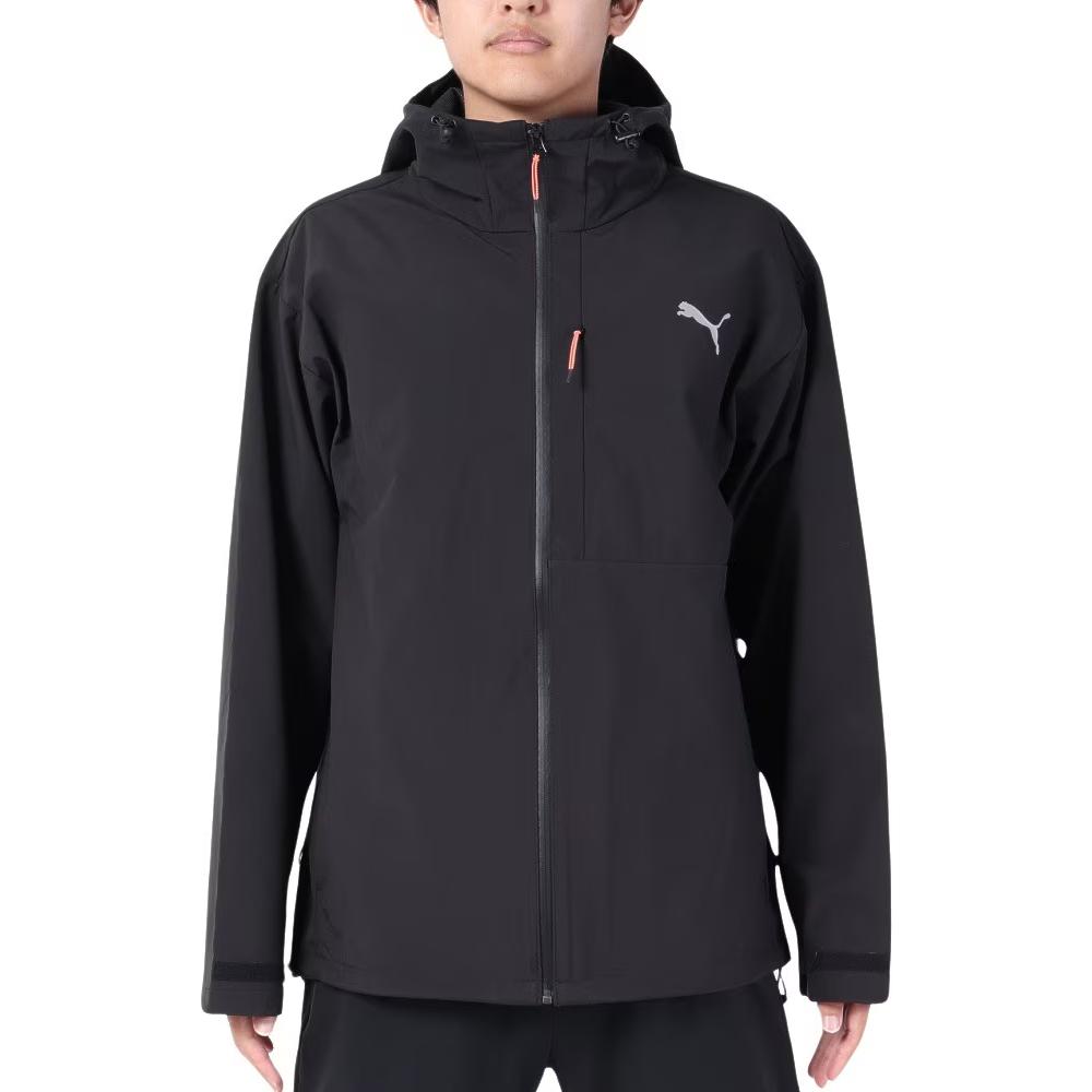 Puma Logo Graphic Zip-Up Hoodie Jacket Men’s Black 679533-01
