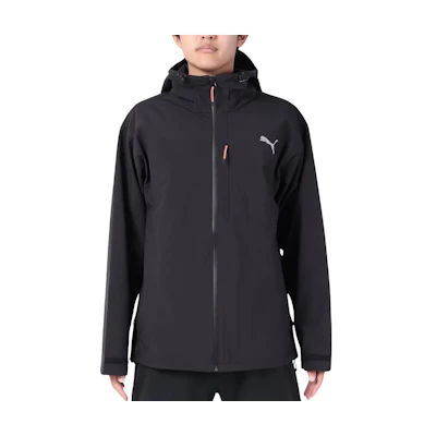 Puma Logo Graphic Zip-Up Hoodie Jacket Men’s Black 679533-01