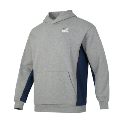 Puma Logo Hoodie - Retro American Style, Gray, for Running & Casual Wear 628142-53