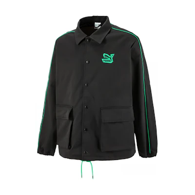 Puma Logo Long-Sleeve Outdoor Casual Jacket Black Men’s 539969-01