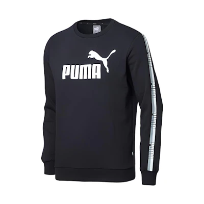Puma Logo Print Crewneck Sweatshirt Black 853354-01