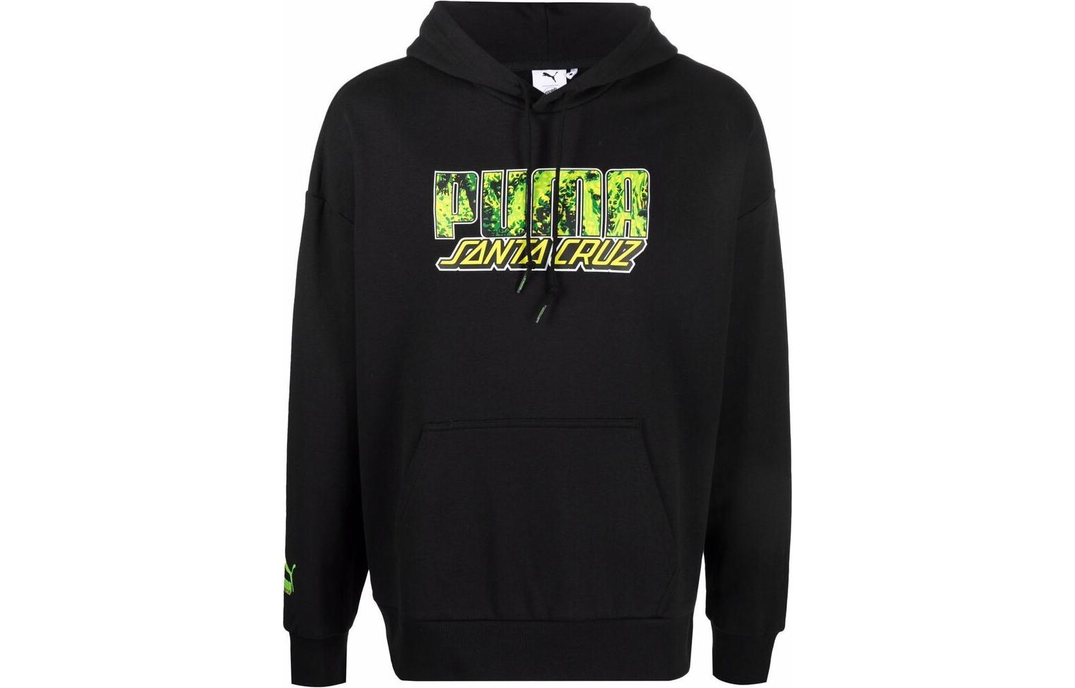 Puma Logo Print Pullover Sweatshirt Men’s Black 532240-01