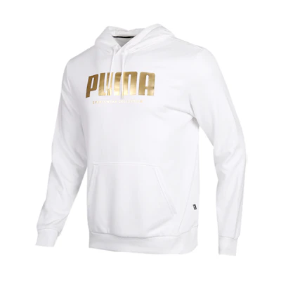 Puma Logo Printed Casual Hoodie White 581765-02