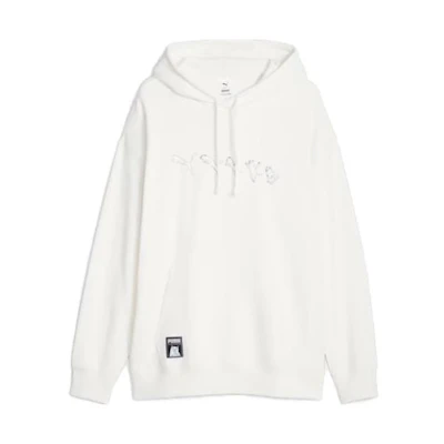 Puma Logo Printed Hoodie Long Sleeve White 623512-65