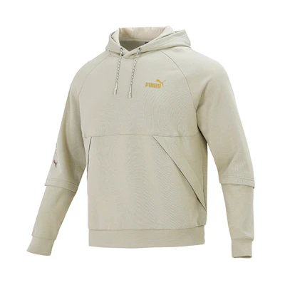 Puma Logo Printed Pullover Sweatshirt Unisex Grey-Green 537016-33