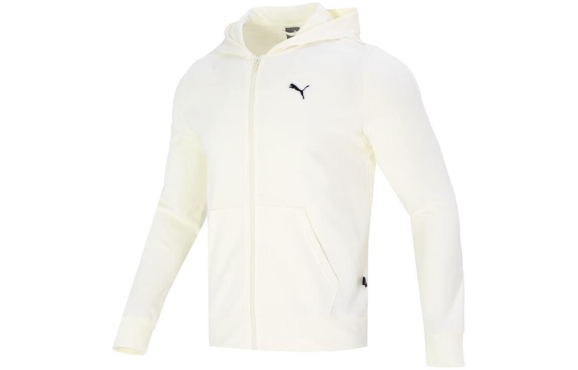 Puma Logo Printed White Breathable Sports Jacket Casual Style 678986-65