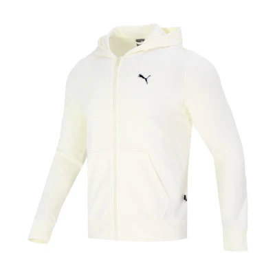 Puma Logo Printed White Breathable Sports Jacket Casual Style 678986-65