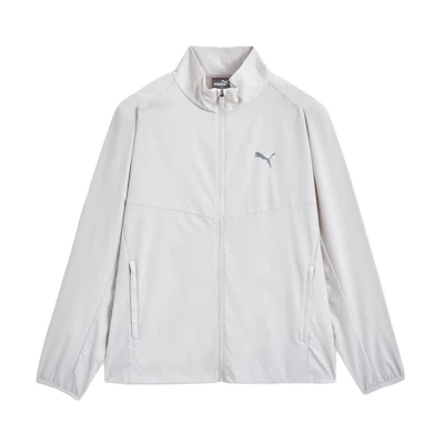 Puma Logo Printed Zip-Up Track Jacket Gray 940038-02