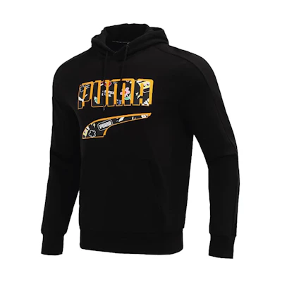 Puma Logo Pullover Sweatshirt Unisex Black 534514-01