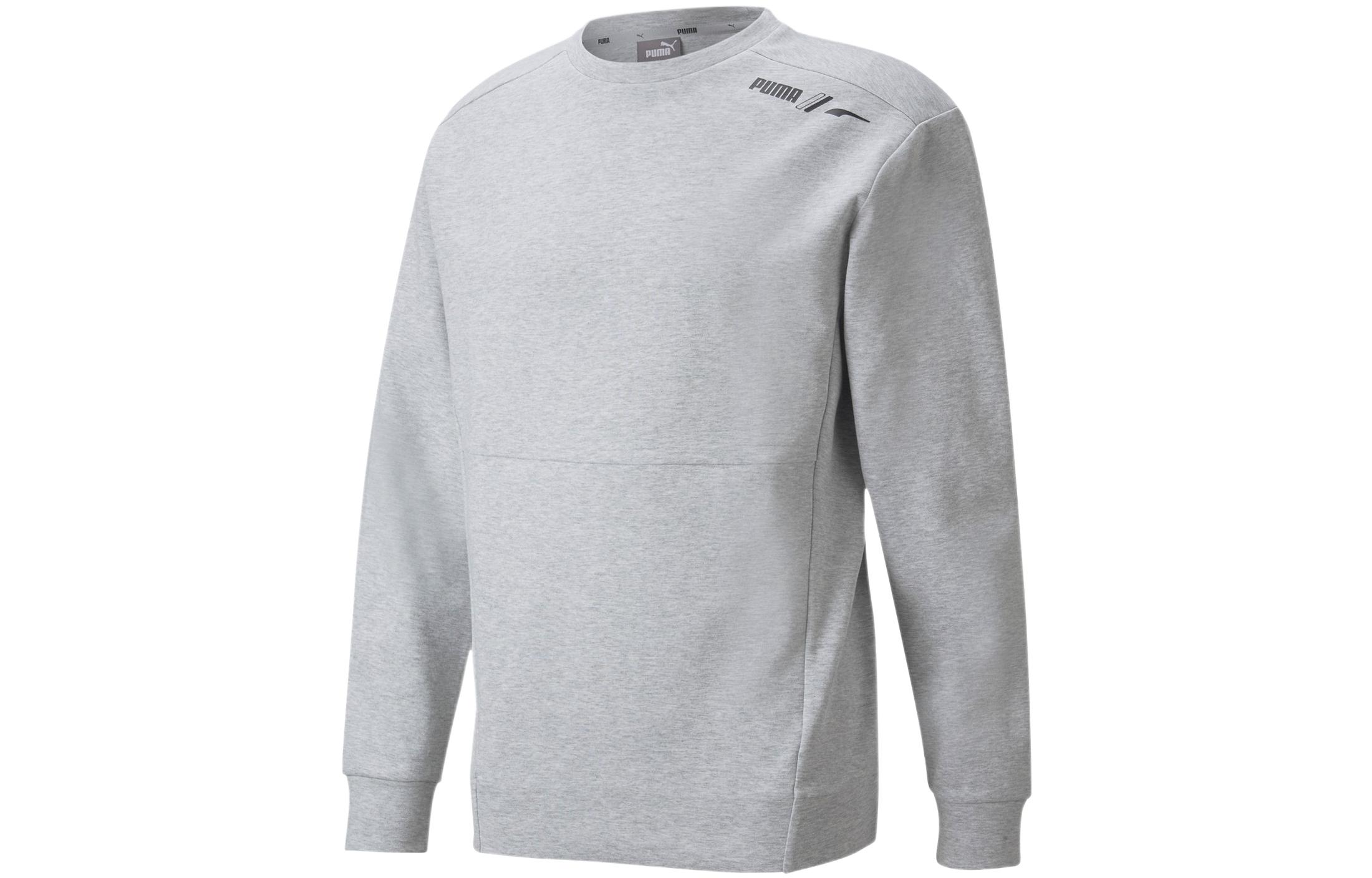 Puma Logo Solid Color Crewneck Sweatshirt Men’s Grey 849544-04