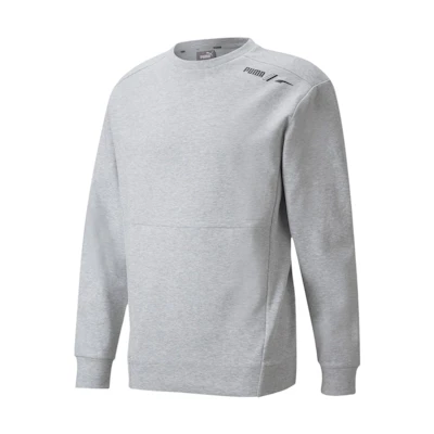 Puma Logo Solid Color Crewneck Sweatshirt Men’s Grey 849544-04
