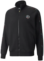 Puma Logo Stand Collar Zip-Up Sports Jacket Unisex - Black 535371-01 Puma Logo Stand Collar Zip-Up Sports Jacket Unisex - Black 535371-01